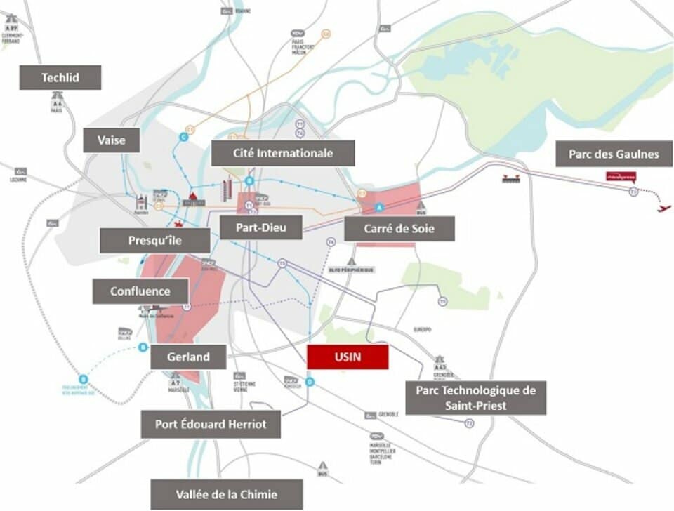 USIN Lyon, Parilly Factories : locaux d’activités disponibles