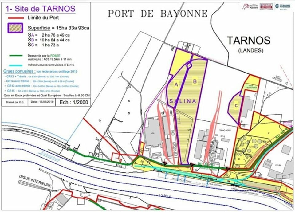 Terrain industriel à louer au Nord de Bayonne