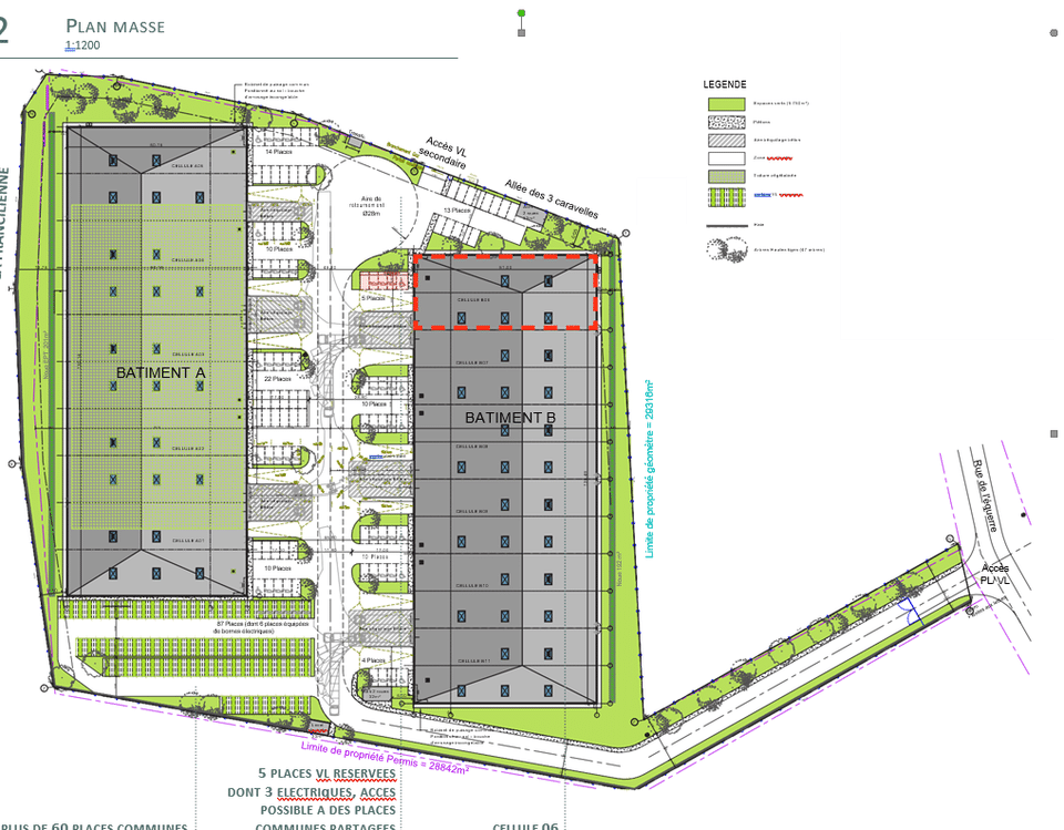 Entrepôts industriels à louer de 1200m² proche Cergy (95)