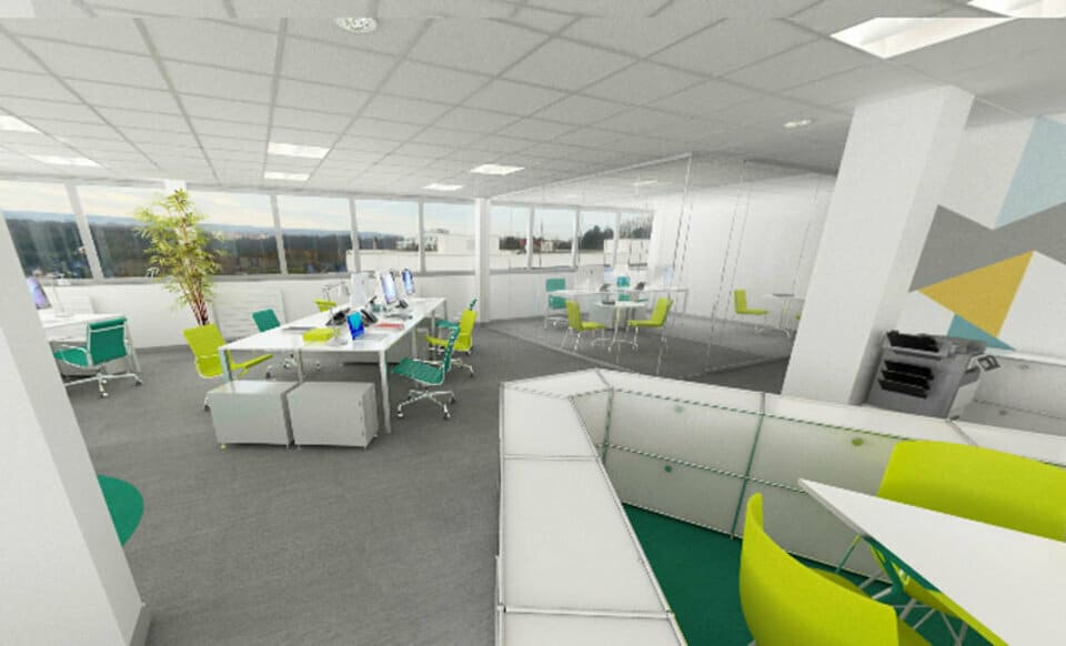 Bureaux à vendre dans un Business-parc de 35 ha à Cergy (95)