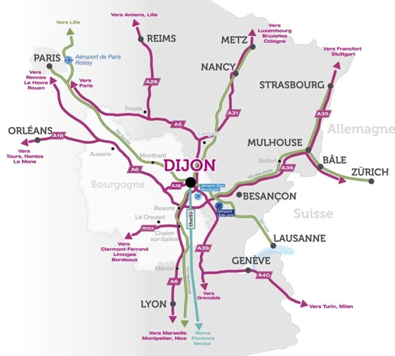 carte transports dijon