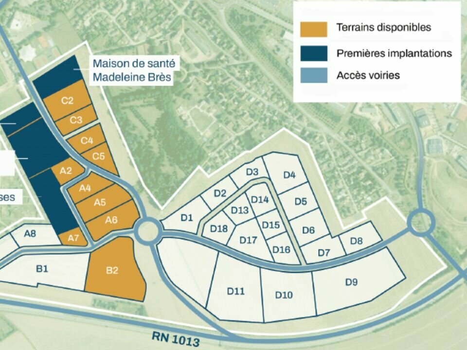 Terrains industriels, 40ha à vendre, Evreux (27)