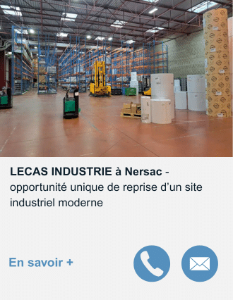 LECAS INDUSTRIE à Nersac : opportunité unique de reprise d’un site industriel moderne au cœur d’une région stratégique 