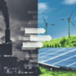 Transition énergétique vers énergies renouvelables.