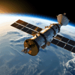 Satellite en orbite autour de la Terre