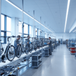 Chaîne d assemblage de vélos électriques dans une usine française moderne