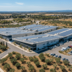 Vue des studios de production V Studios de France Télévisions à Vendargues en Occitanie