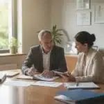 Dirigeants d'une PME industrielle examinant leur démarche de labellisation RSE